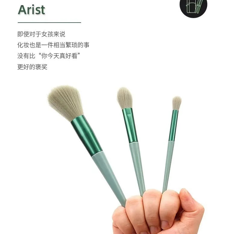 Conjunto de 13 pincéis de maquiagem macios e fofos para cosméticos, base, blush, pó, sombra, pincel de maquiagem para misturar, ferramenta de beleza